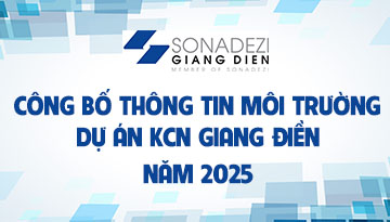 Công bố thông tin môi trường Dự án KCN Giang Điền năm 2025